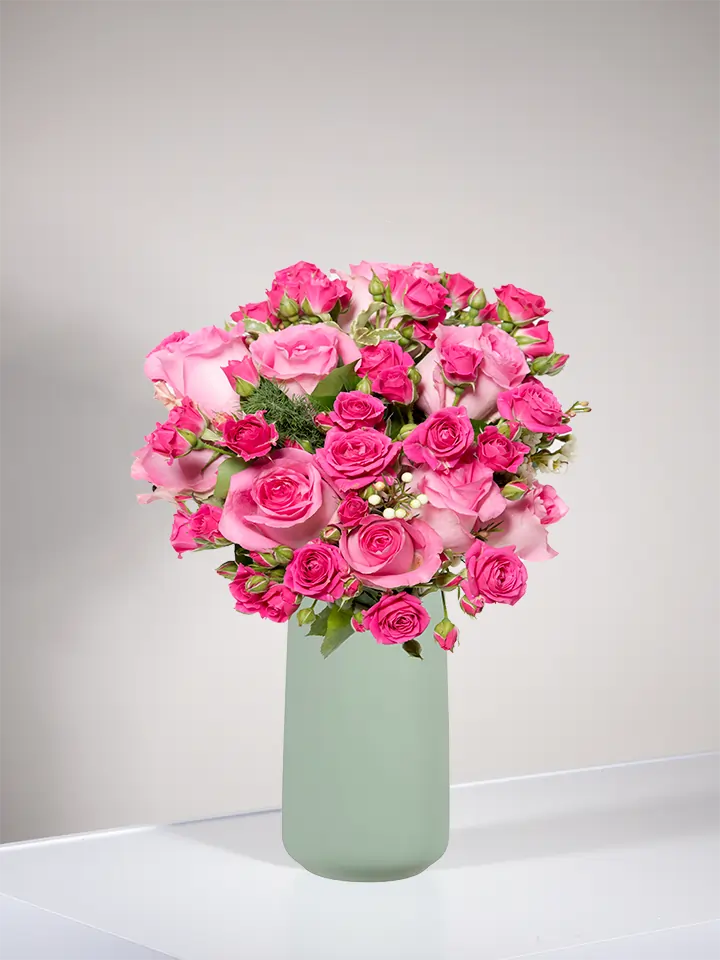 Bouquet di roselline rosa